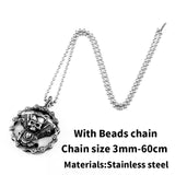 Motorcycle Engine Skull Pendant