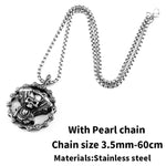 Motorcycle Engine Skull Pendant