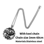 Motorcycle Engine Skull Pendant