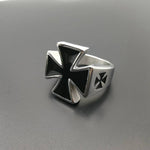 German Army Iron Cross Ring Stainless Steel