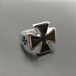 German Army Iron Cross Ring Stainless Steel