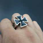 German Army Iron Cross Ring Stainless Steel