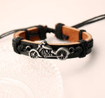 Motorcycle Leather Bracelet