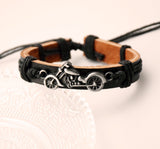 Motorcycle Leather Bracelet