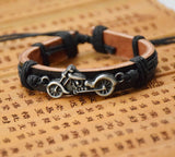 Motorcycle Leather Bracelet