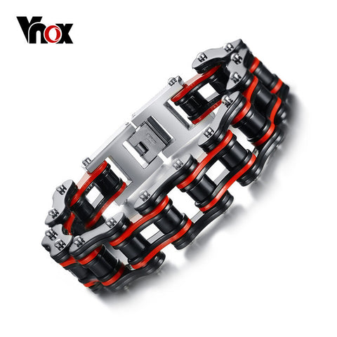 Men's Motorcycle Chain Bracelet Stainless Steel